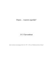 Dopen… waarom eigenlijk? J.G. Fijnvandraat - Bode des Heils