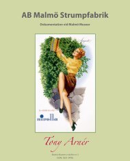 AB Malmö Strumpfabrik - yta & innehåll