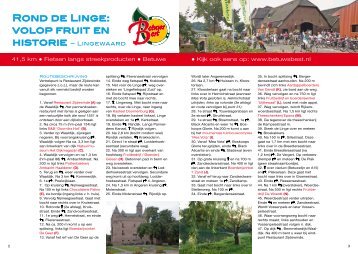 Rond de Linge: volop fruit en historie - Iohotspots.nl