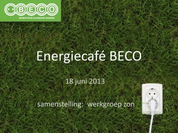 Energiecafé BECO - Bernhezer Energie