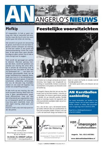 23 - 08 december '12 - Angerlo's Nieuws