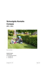 Schoolgids Kentalis Compas 2013 - 2014 - Projecten