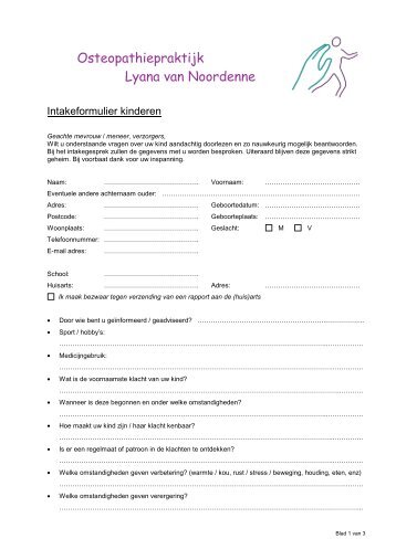 Intakeformulier kinderen (PDF)
