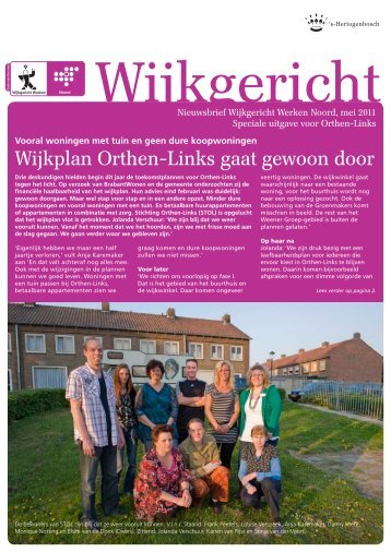 Wijkplan Orthen-Links gaat gewoon door - s-Hertogenbosch