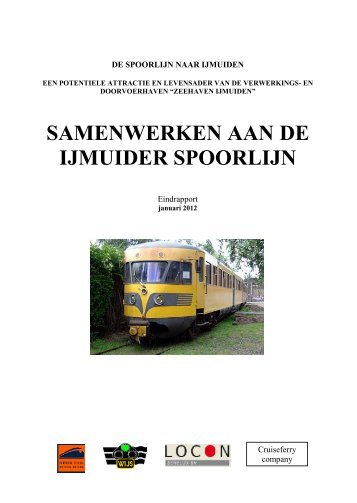 SPOORLIJN IJMUIDEN eindrapport - Wijs