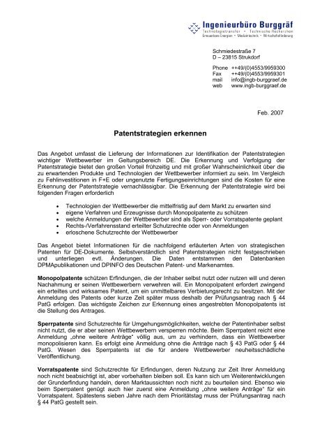 Patentstrategien erkennen - ingb-burggraef.de