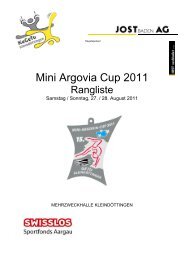 Mini Argovia Cup 2011 - SATUS Oberentfelden