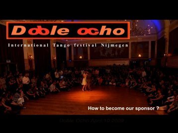 How to become our sponsor - Doble Ocho
