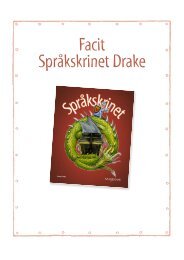 Facit Språkskrinet Drake - Majema