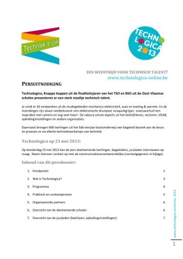 persuitnodiging - RTC Oost-Vlaanderen