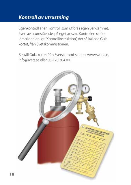 Regelguide för säker gashantering - Svetskommissionen