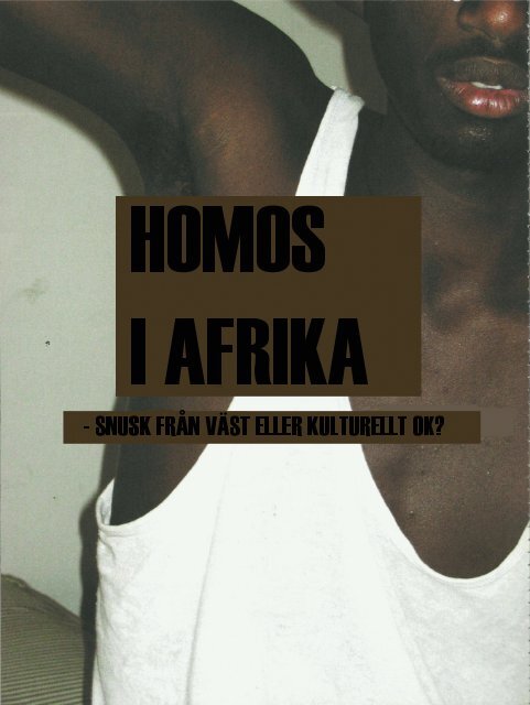 homosexualitet i Afrika, här