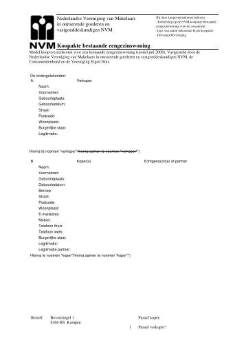 koopcontract woning download standaard koopcontract goedhart finance koopcontract woning download standaard koopcontract goedhart finance