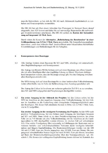 Offizielles Protokoll der Sitzung - Stuttgart 21 Wiki