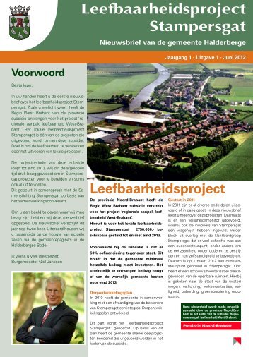 Nieuwsbrief Stampersgat juni 2012 - Gemeente Halderberge