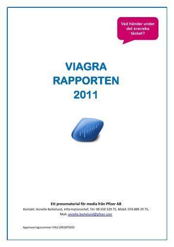 Viagrarapporten 2011 - Pfizer Medica