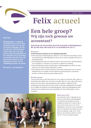 juni 2012 - Felix Accountants & Belastingadviseurs