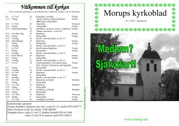 Morups kyrkoblad - Morups församling