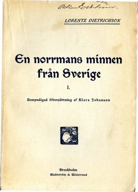 €n norrmans minntn från e"trigt - Murberget CollectiveAccess System