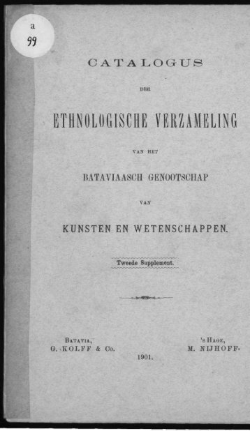 ETHNOLOGISCHE VERZAMELING - Acehbooks.org