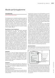 Akutte porfyrisygdomme - Statusartikel Ufl 2000 - Erfaringsregistrering