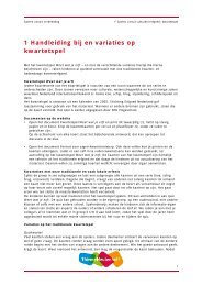 1 Handleiding bij en variaties op kwartetspel - Spelen vanuit ...
