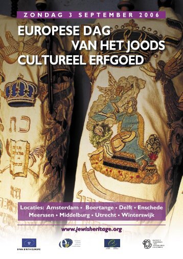 europese dag van het joods cultureel erfgoed - B'NAI B'RITH loge ...