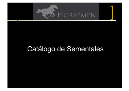 Pedigree - horsemen