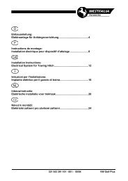 Einbauanleitung: Elektroanlage für Anhängevorrichtung ...