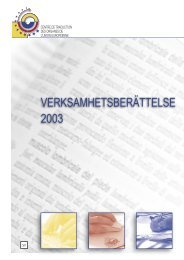 verksamhetsberättelse 2003 - Translation Centre for the Bodies of ...