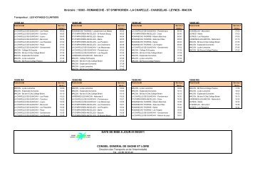 HORAIRES BUS LE BAHUT