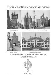 nr 2 - Apeldoorn eo - Nederlandse Genealogische Vereniging