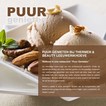 menukaart-Puur Genieten