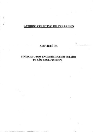 Acordo Coletivo AES TIETÊ 2007.pdf - SEESP