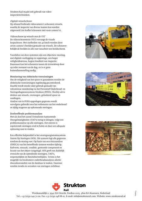 Doelgericht Inspecteren, meten en analyseren - Strukton Rail