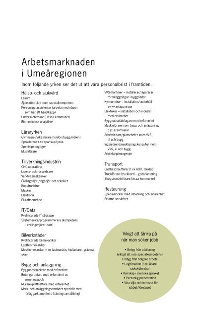 Svenska - Umeåregionen