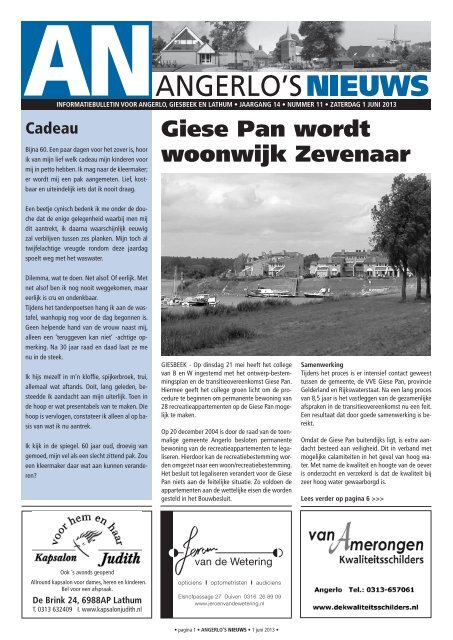 11 - 01 juni '13 - Angerlo's Nieuws