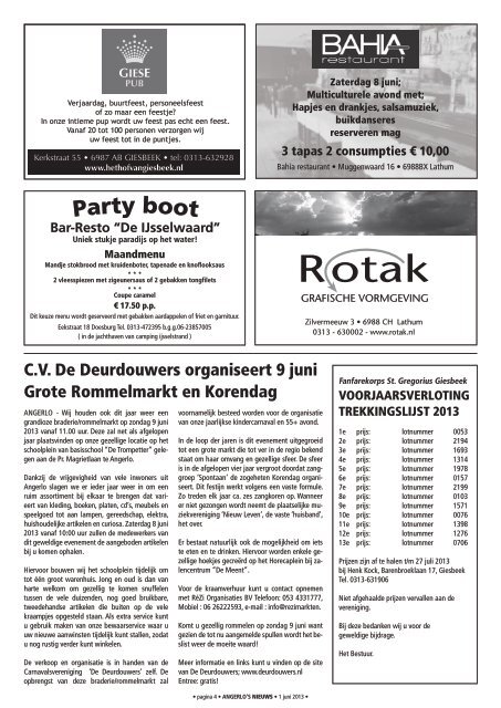 11 - 01 juni '13 - Angerlo's Nieuws