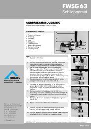 Schilapparaat FWSG d20-63 gebruikshandleiding - Akatherm