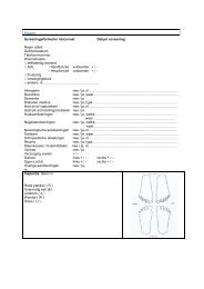 Screeningsformulier risicovoet Datum screening: Naam cliënt ...