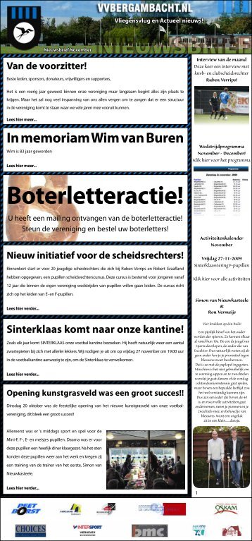 Boterletteractie! - Voetbalvereniging Bergambacht