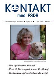Nr 2/13 PDF - Föreningen Sveriges Dövblinda
