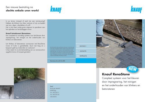 Knauf RenoStone - Bouwmaterialen Gedimat Leus in Sleidinge