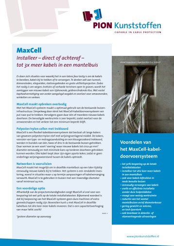 MaxCell - PION Kunststoffen