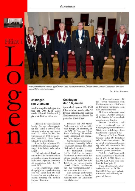 Oxenstiernan Nr 1 2008 - IOOF Odd Fellow Loge No 18 Axel ...