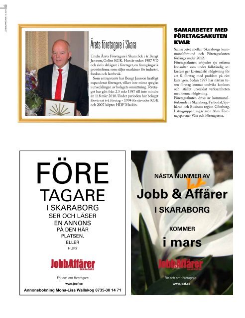 Nr 4, 2011 - Jobb & Affärer