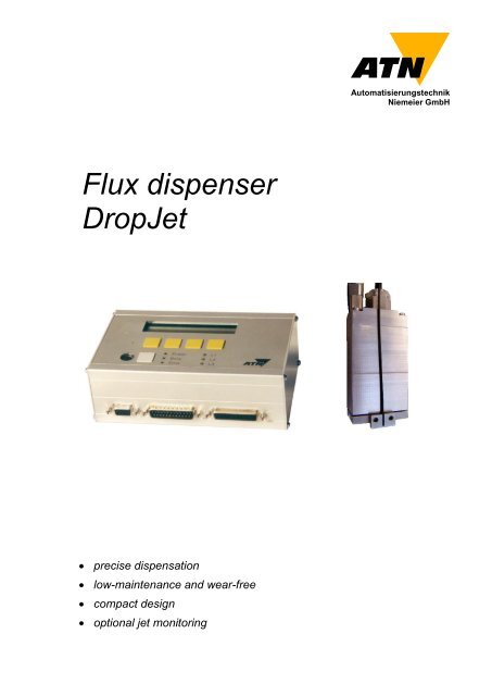 Flux dispenser Dropjet - atn-berlin.de