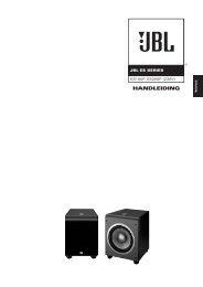 HANDLEIDING - JBL