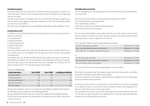 JAARVERSLAG 2009 - Veenendaalse Woningstichting