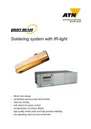 Soldering system with Ir-light - atn-berlin.de